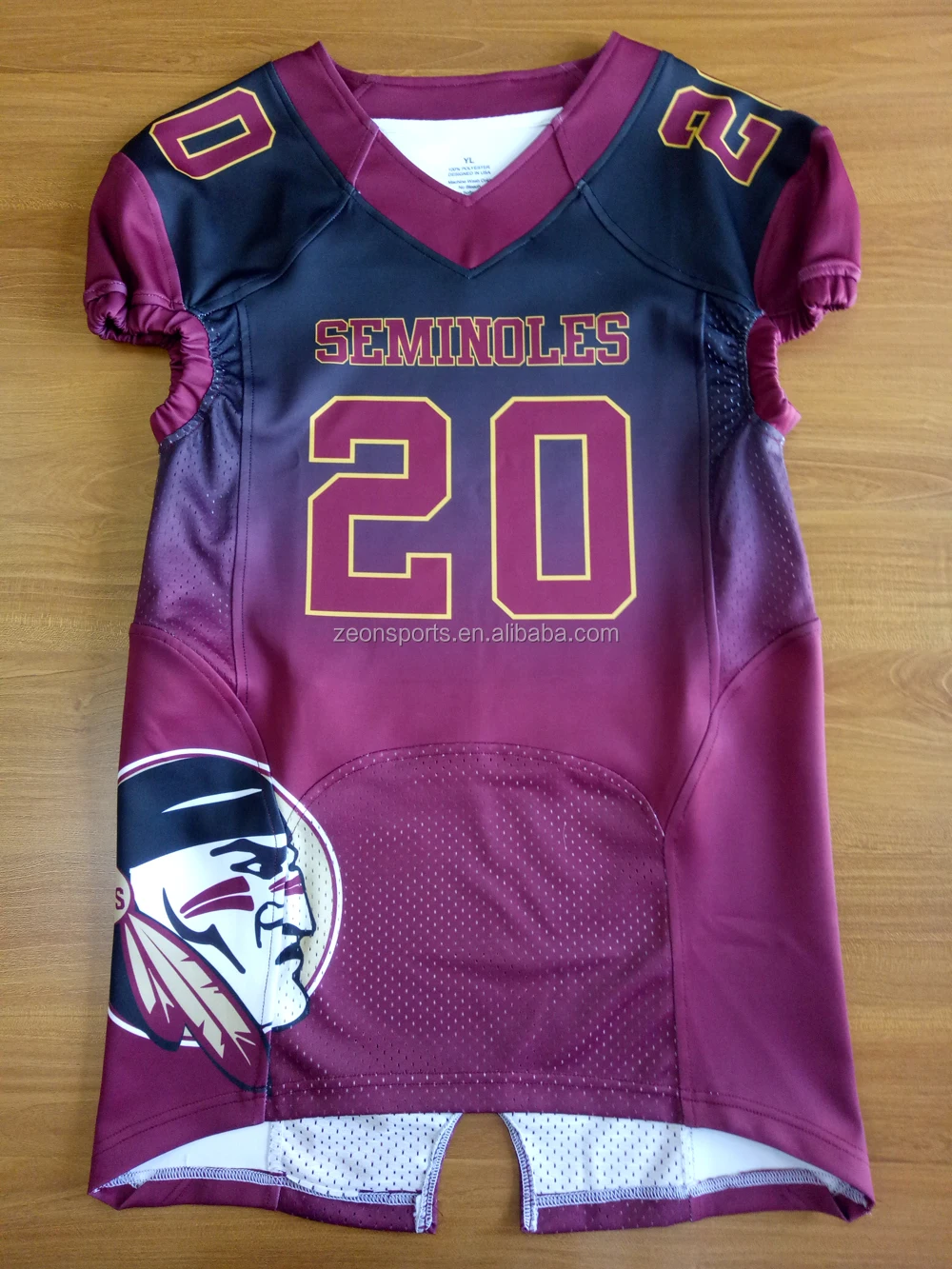 Wholesale New Design Durable Kids Football Jersey Customized