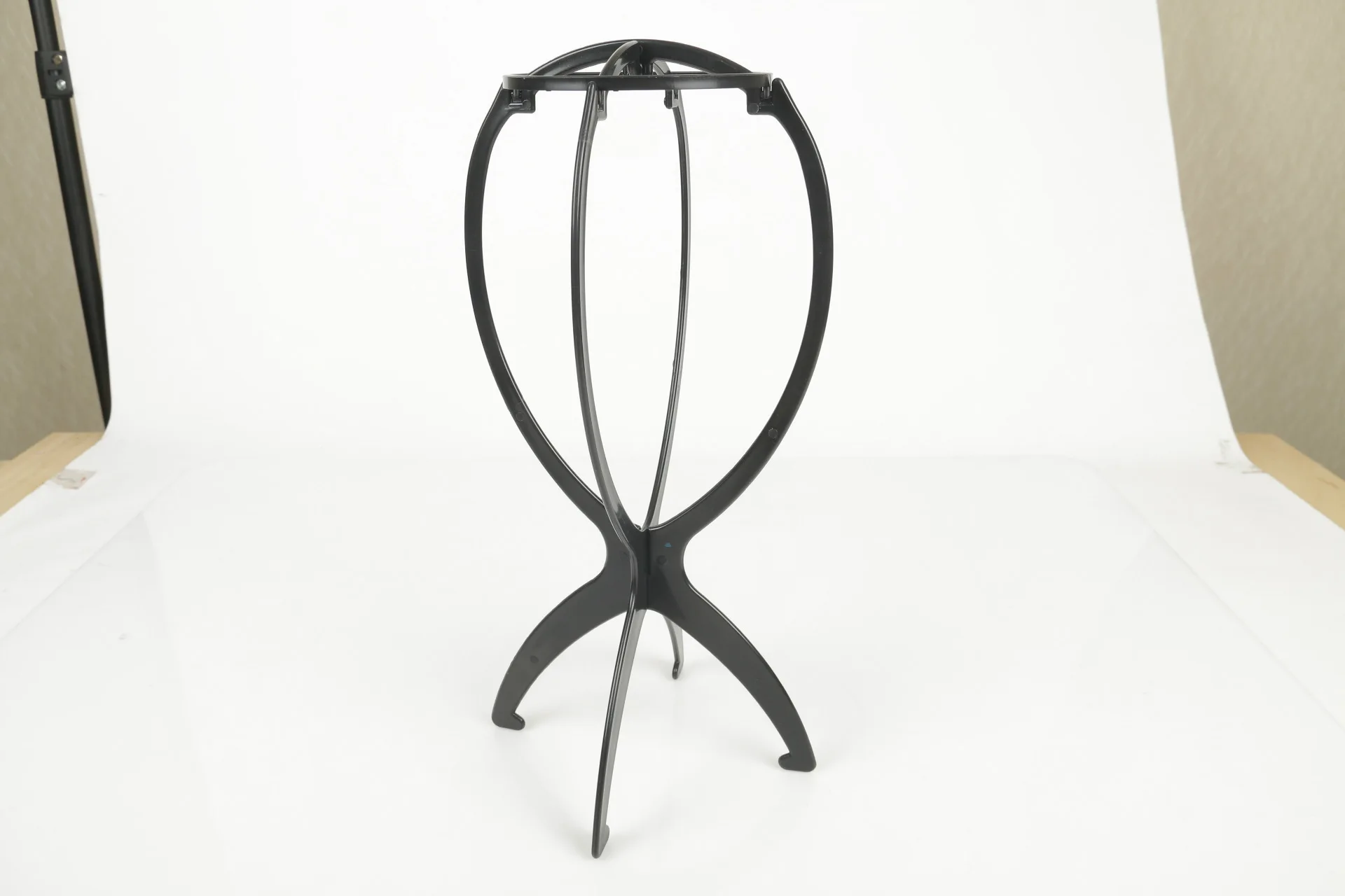 粉红色黑色假发衣架立场头发配件便携式折叠高品质假发持有人假发立场