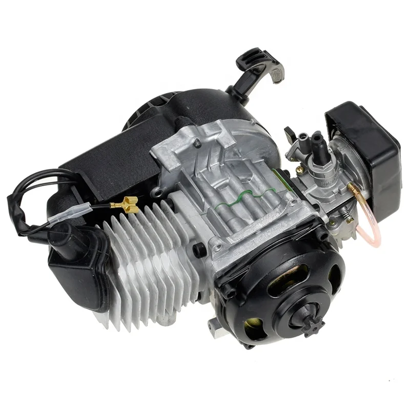 Hiaors 2 Stroke Racing Gas Engine Motor For 47cc 49cc Mini Atv Quad ...