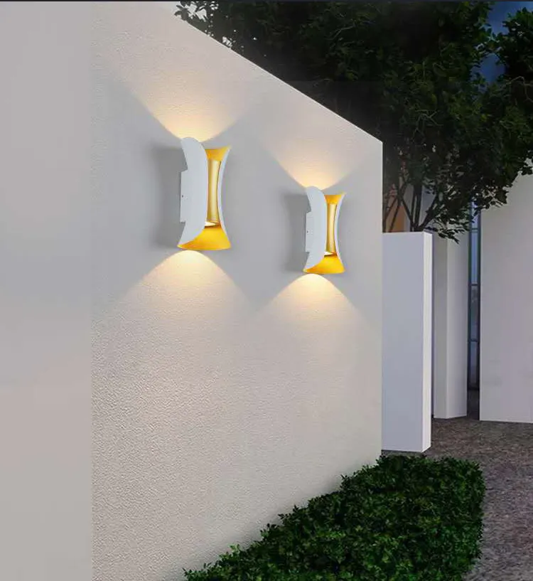 DIFUL Outdoor Wall Light Aluminum Led Waterproof Up And Down Lighting Home Aisle Home Hotel Garden Creative Decoration Lamp