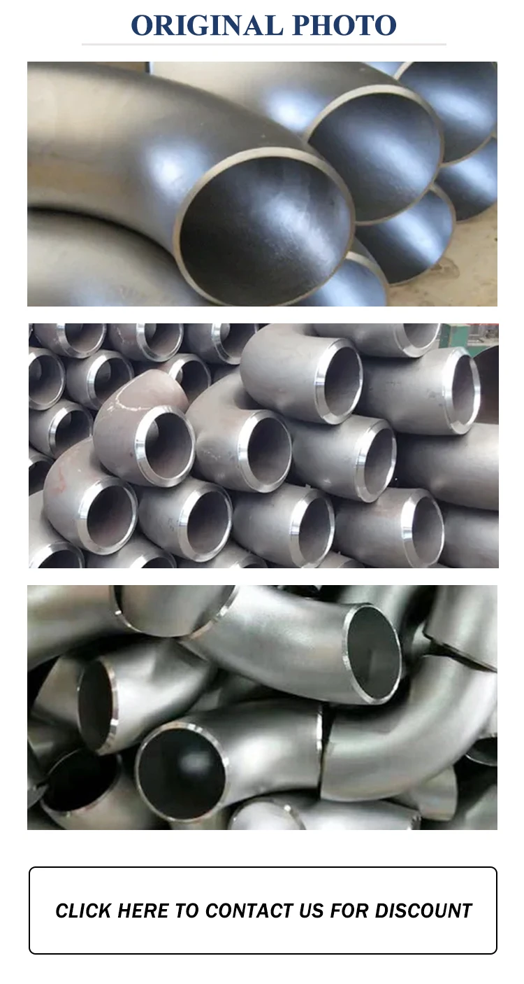 Customized Stainless Steel Seamless 90 degree Pipe Fitting Butt Weld Big Size Elbow