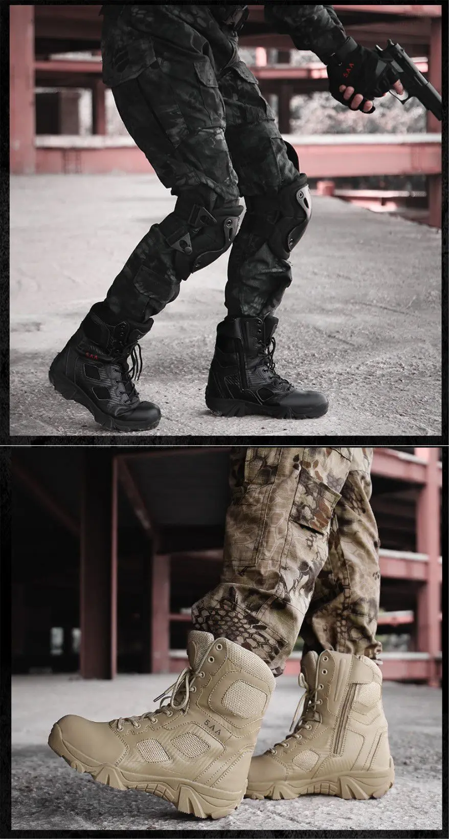 High top Shoes Outdoor Climbing Off road Men's Boots Wear resistant Military Boots Men's Special Hiking Climbing Tactical Boots