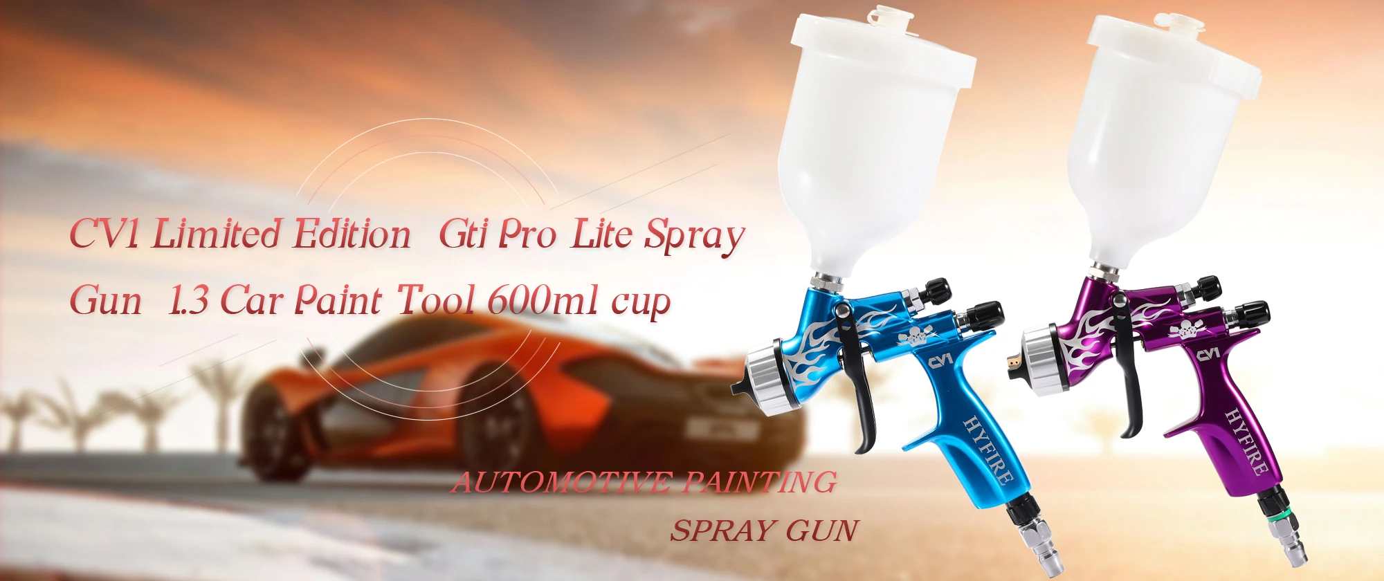 Original Dv1 Cv1 Hvlp Automotive Auto Spray Paint Painting Gun Hvlp