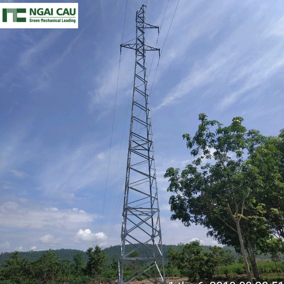 120-500 Kv Powerline Electrical Transmission Steel Tower With ...