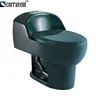 one piece sanitary ware ceramic wc siphonic color toilet bowl SH111 (Dark Green)