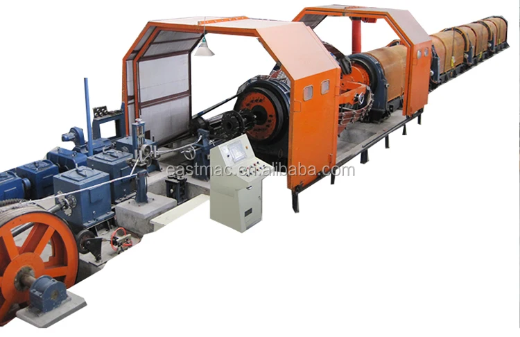 Bow skipper and Tubular strander combined machine for twisting cable conductor