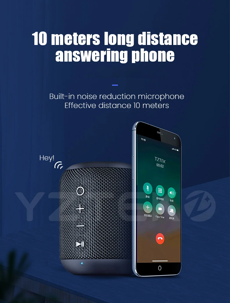 TWS Interconnection Aux IPX6 Perfect Sound Quality Best Quality Waterproof Wireless Blue tooth Speaker - ANKUX.COM