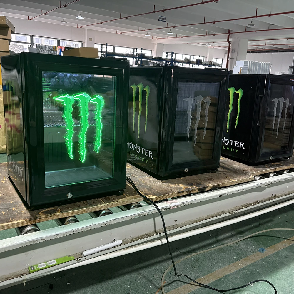 Energy Monster Mini Display Fridge - Professional Cooling Glass