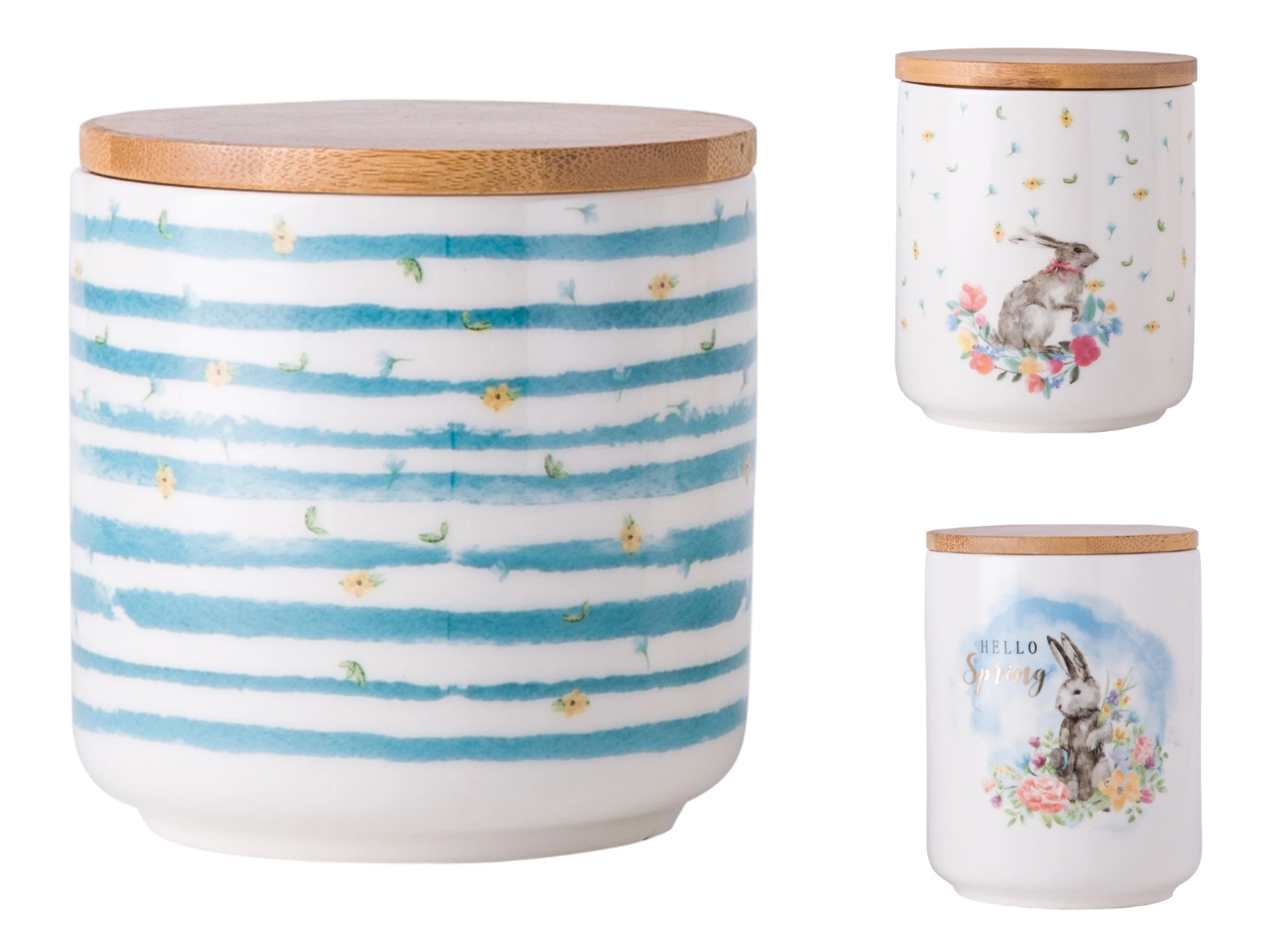 Stoneware Porcelain Pot Kitchen Storage Ceramic Container