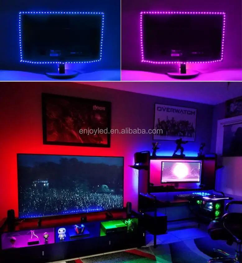 44key bluetooth APP USB Light strings for TV 5V 1m2m3m4m5m10m15m20m30m40m