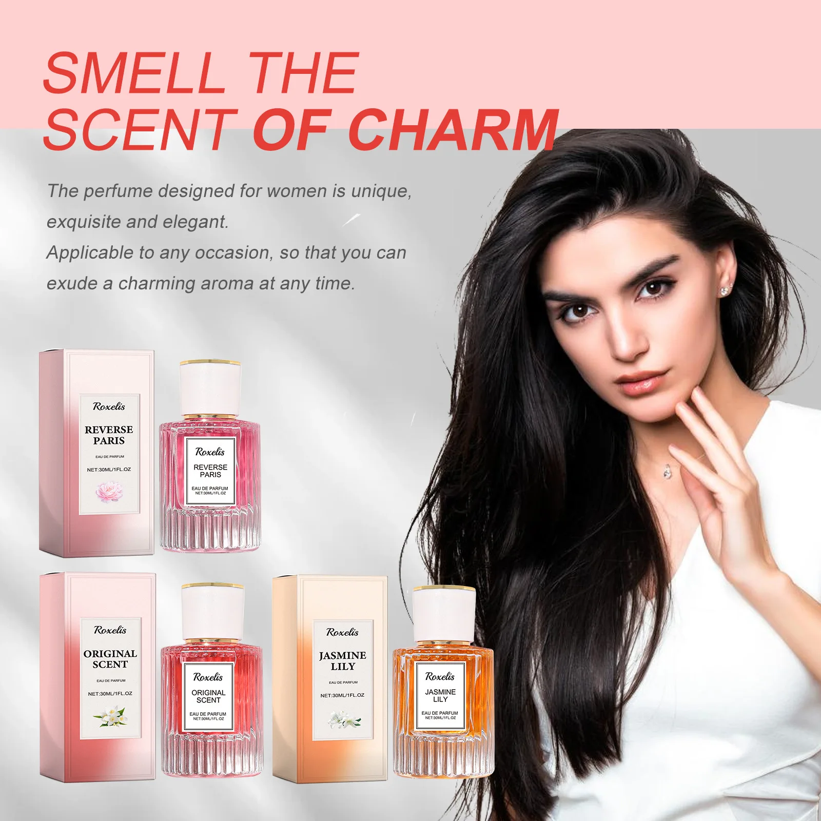 Women's Elegant Fragrance Wrist Ear Neck Parfum Oil Natural Long-Lasting Pheromone Perfume for Female Charm