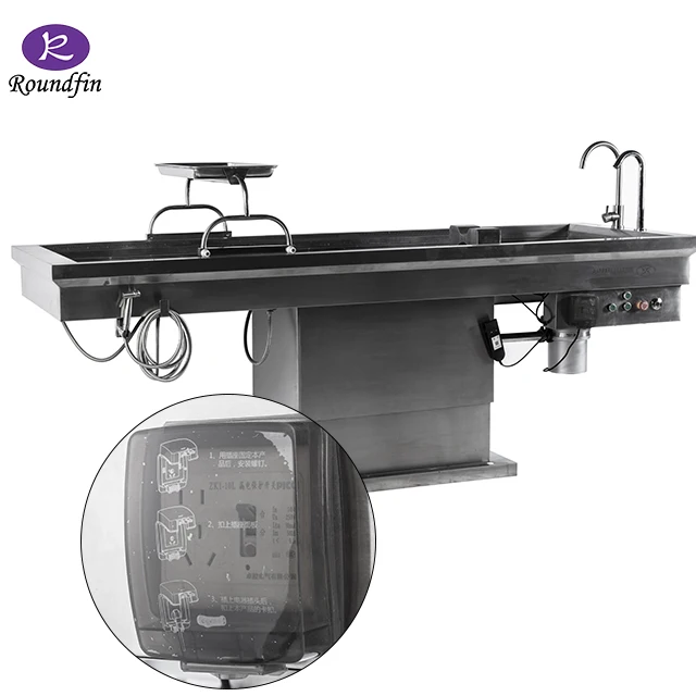High Quality Stainless Steel Autopsy Table Dissection Table Mortuary