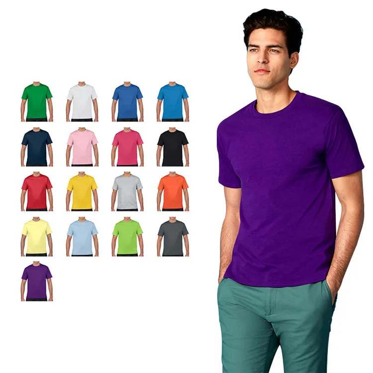 

Hot Sale 100% Cotton 150Gsm Custom Logo Good Quality Blank Solid Color T Shirt For Men, Multi colors