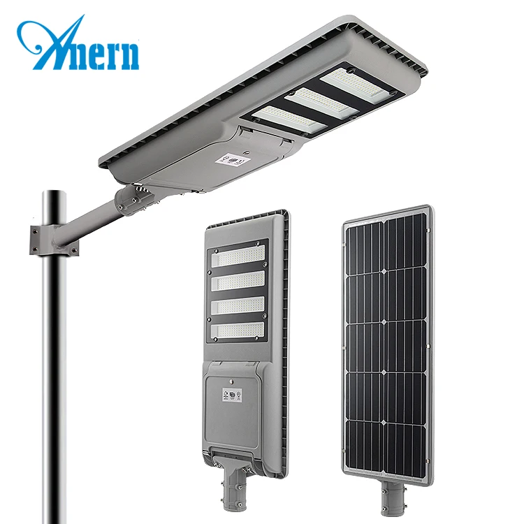Anern 100 watt 120 watt integrated led solar street light