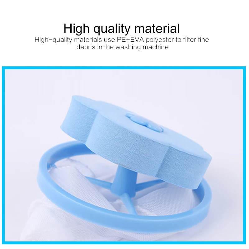 Reusable Laundry Hair Removal Catcher Floating Pet Fur Catcher Cleaning Balls Dirty Fiber Collector Washing Machine Accessories
