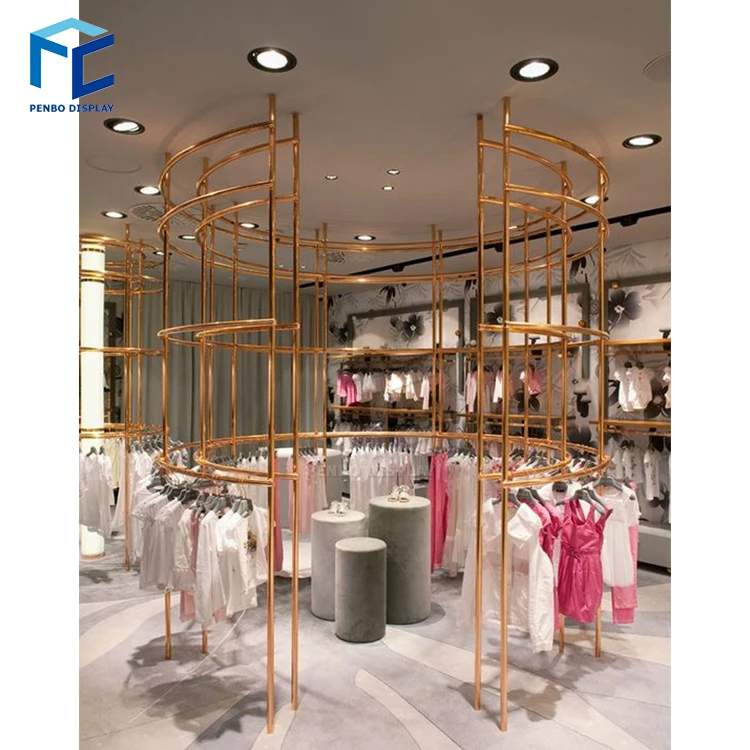 Boutique Cute Baby Clothing Furniture Stores Baby Shop Dress Display Wall Fitting