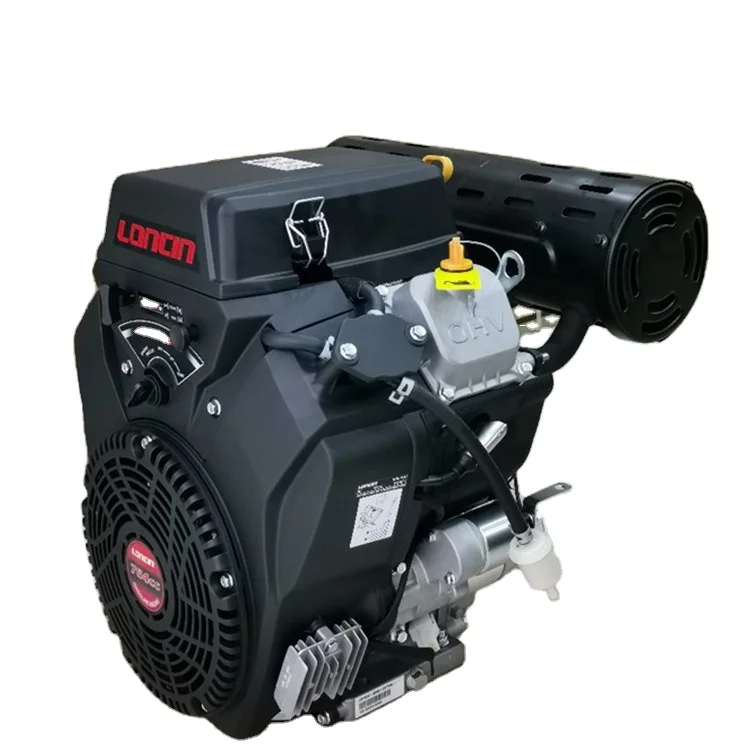 LONCIN 764CC LC2V80FD Electric Start Gasoline Engine - 27HP Air