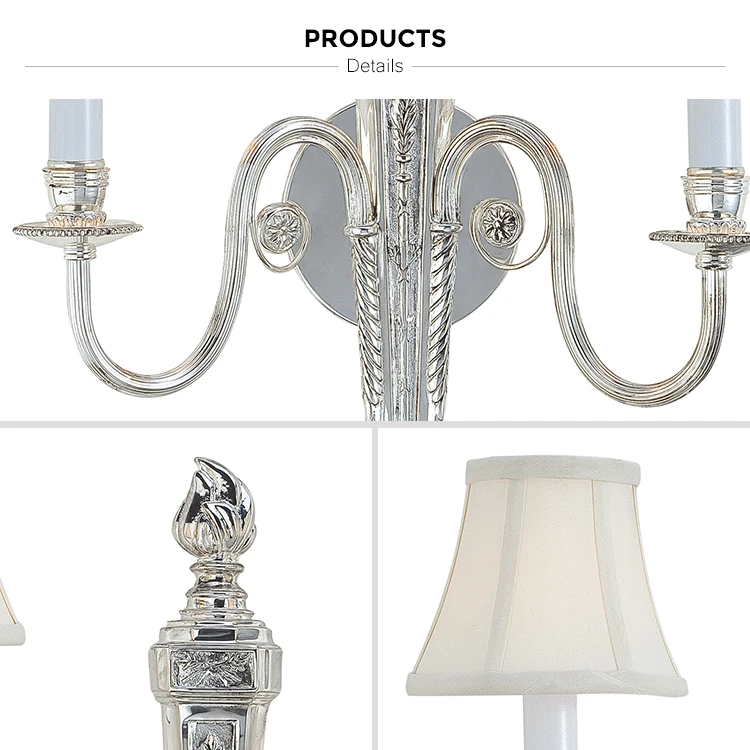 silver fancy wall light