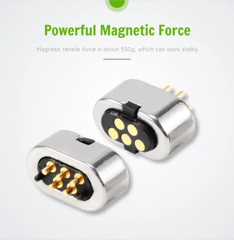 5pin Spring Loaded Debug Connector Spring Loaded 5pin Magnetic Connectors - Reliable Data Transfer