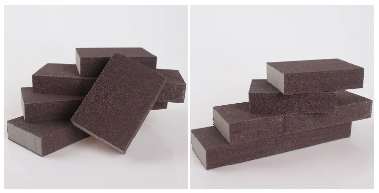 Multifunctional aluminum oxide abrasive sand paper sanding sponge block for wood metals