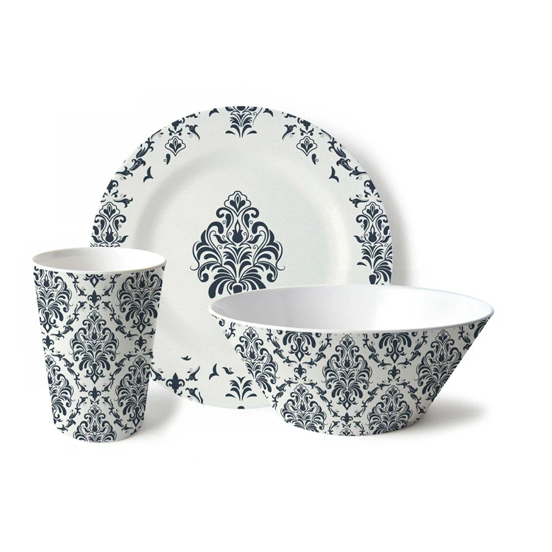
Hotsale 3pcs Melamine Dinner Set Wholesale Dinnerware Sets 