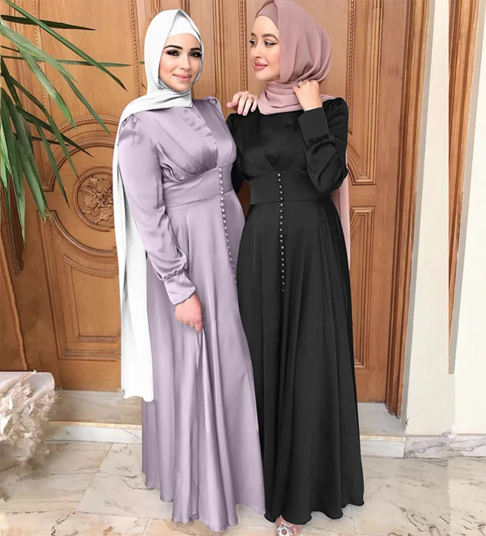 Fashionable Muslim Women Dress Plus Size Long Sleeve Islamic Clothing Abaya for Women Alibaba