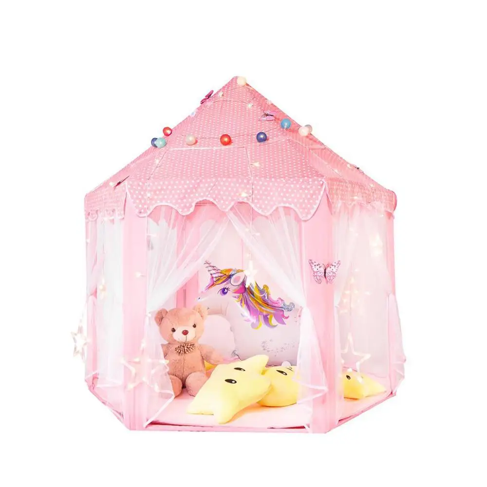 
Wholesale New Design Indoor Girls Play Princess Castle Tents For Kids 