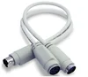 Hot Selling 2 In 1 Ps2 Turn Keyboard And Mouse Interface Patch Cord