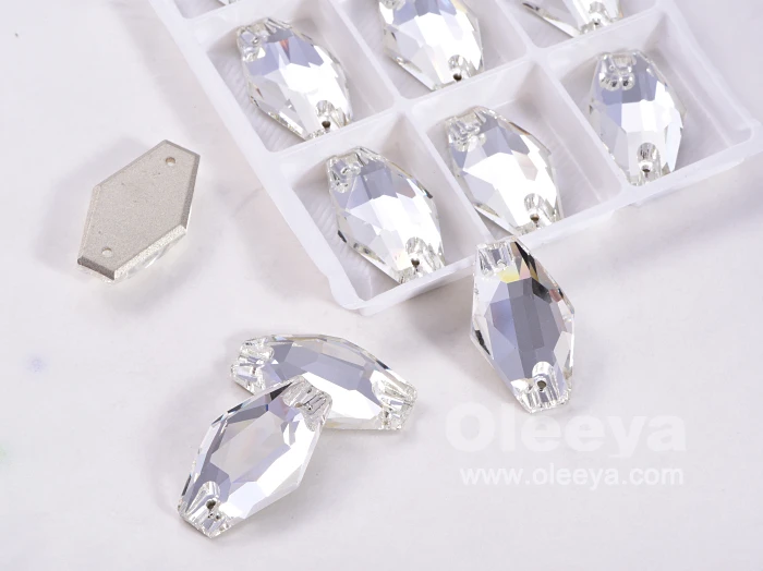 K9 High Quality OLeeya Vase Fancy Shape Wholesale Flatback Glass Sew on Christmas Jewelry Making Rhinestone for Carnival Costume