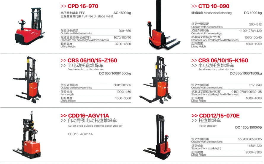 2 Ton Legless Pallet Stacker 2000 Kg Counter Balance Electric Stacker
