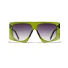 2019 Vintage Polygonal Sunglasses Women Green Square Sun glasses Fashion Cool Eyeglasses UV400