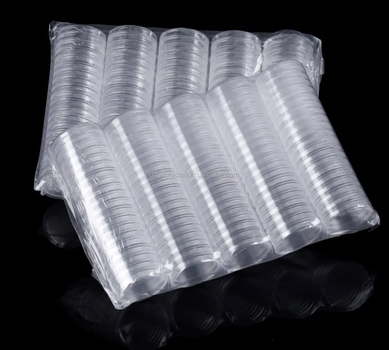 100 Cajitas Redondas De Plástico Transparente Para Monedas – Ideal Para Coleccionistas, Protege Tus Monedas Conmemorativas Del Polvo Y La Oxidación (Diámetro Interno 16 Mm)