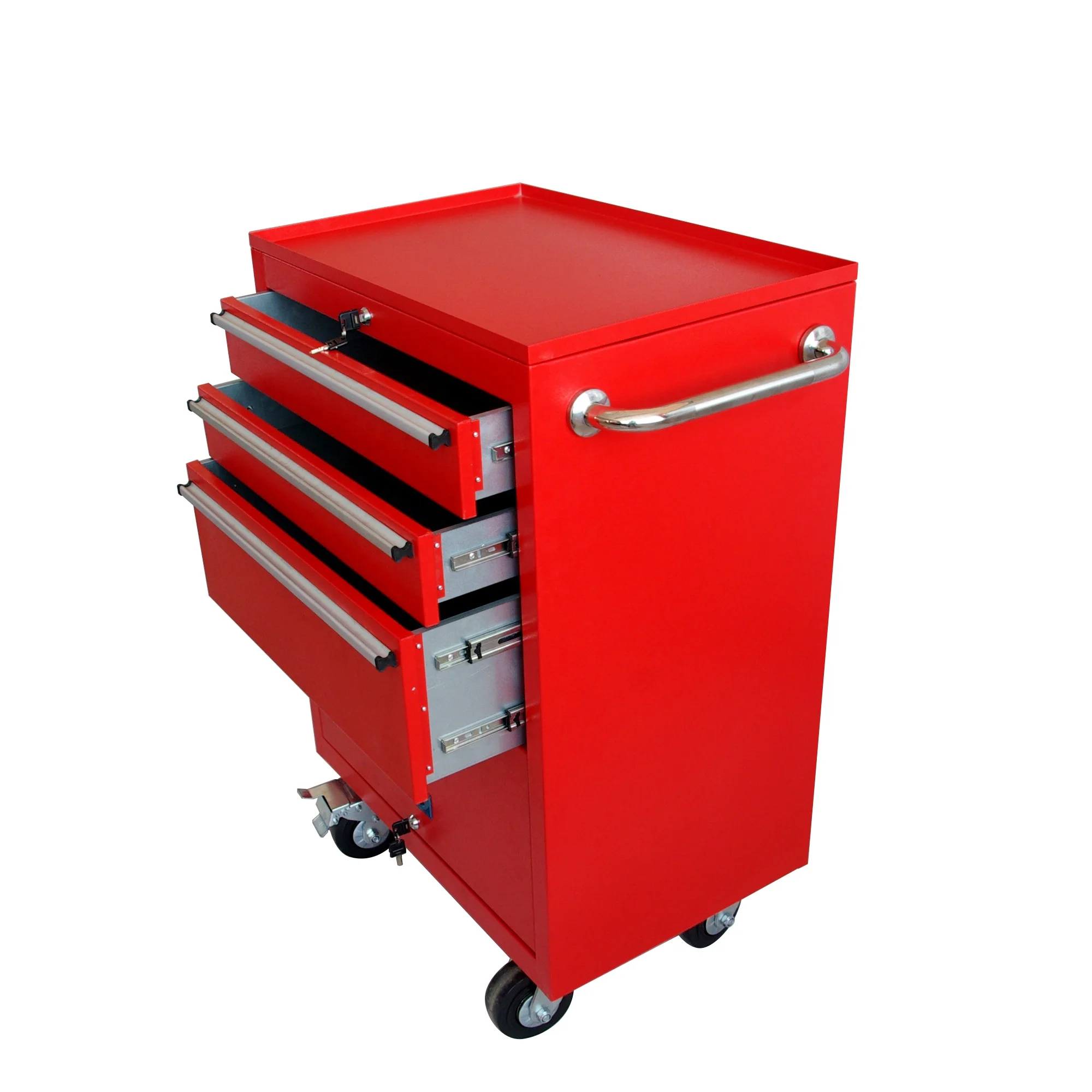 8 Drawers Multi-color Stool Cabinet, Metal Roller Garage Storage Tool Cabinet factory