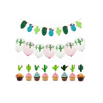 Cactus Party Decorations Banner Boy Girl Birthday Party Ornament