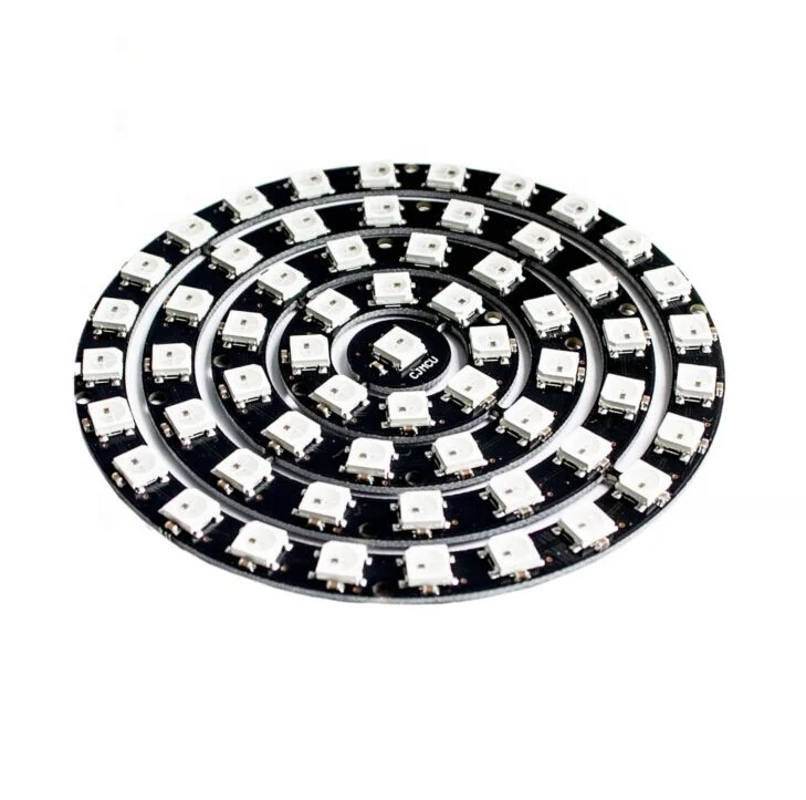 WS2812 RGB LED Ring 1Bit 8Bit 12Bit 16Bit 24Bit WS2812B 5050 RGB LED + Integrated Drivers