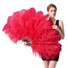 IEF-03 Chinese feather fan wholesale ostrich feather fan large for sale