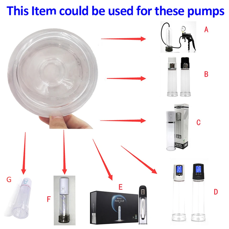 Wholesale Replacement Sleeve Seals for Penis Enlargement Clear Silicone Comfort Sleeve Universal Penis Pump Cylinder From m.alibaba pic