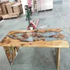 Wooden slab river table solid wood dining coffee table restaurant epoxy table