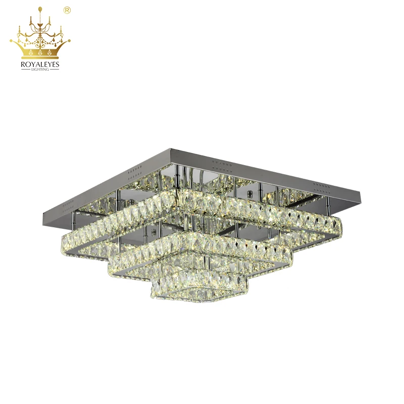 LED light source high quality stainless steel ceiling led ceiling lamp crystal chandeliers pendant light