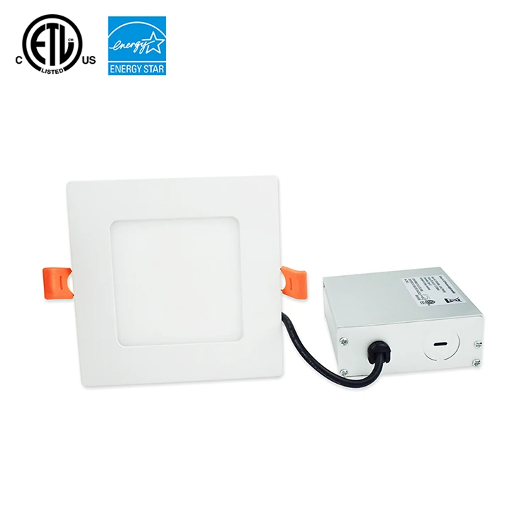ETL Energy Star qualified 4 Inch LED square Recessed Panel Light 9 W Dimmable 4000K