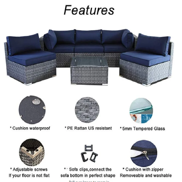 Rattan Garden Outdoor Wicker Resin Furniture Cheap Sofa Set For Sale