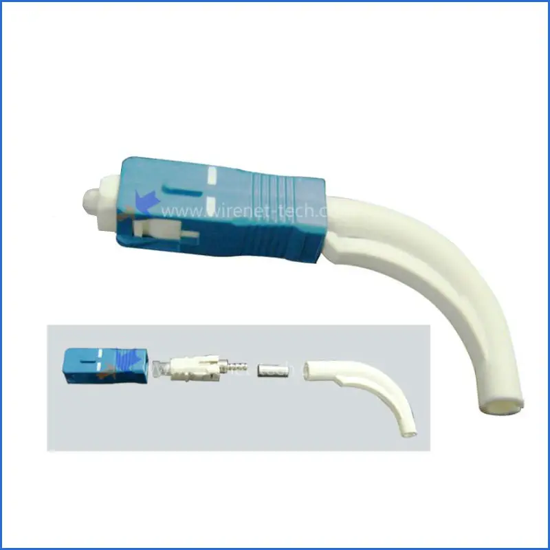 Fiber Optic 90 Degree Boot SC Connector