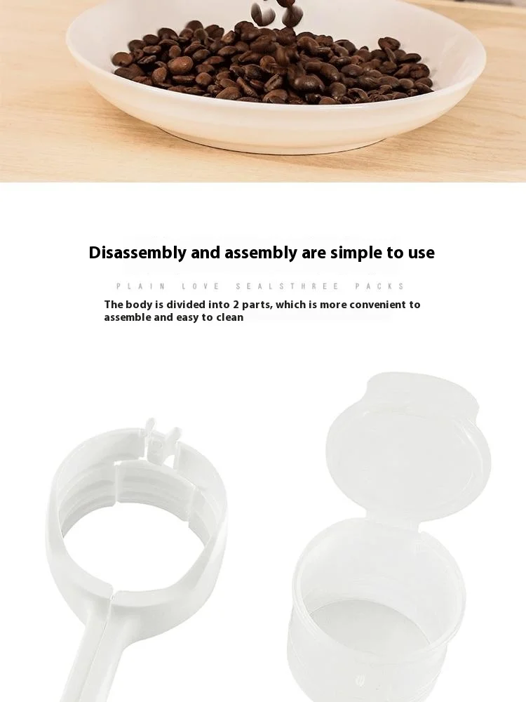 Household Sundries Moisture-Proof Discharge Snack Bag Sealing Clip Tea Food Preservation Plastic Bag Clip Leak-Proof Seal for