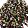 Natural Tourmaline mixed colour Round Shape beads gemstone strings