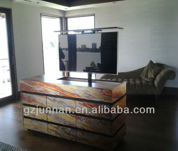 Modern-TV-lift-cabinet-with-remote-control
