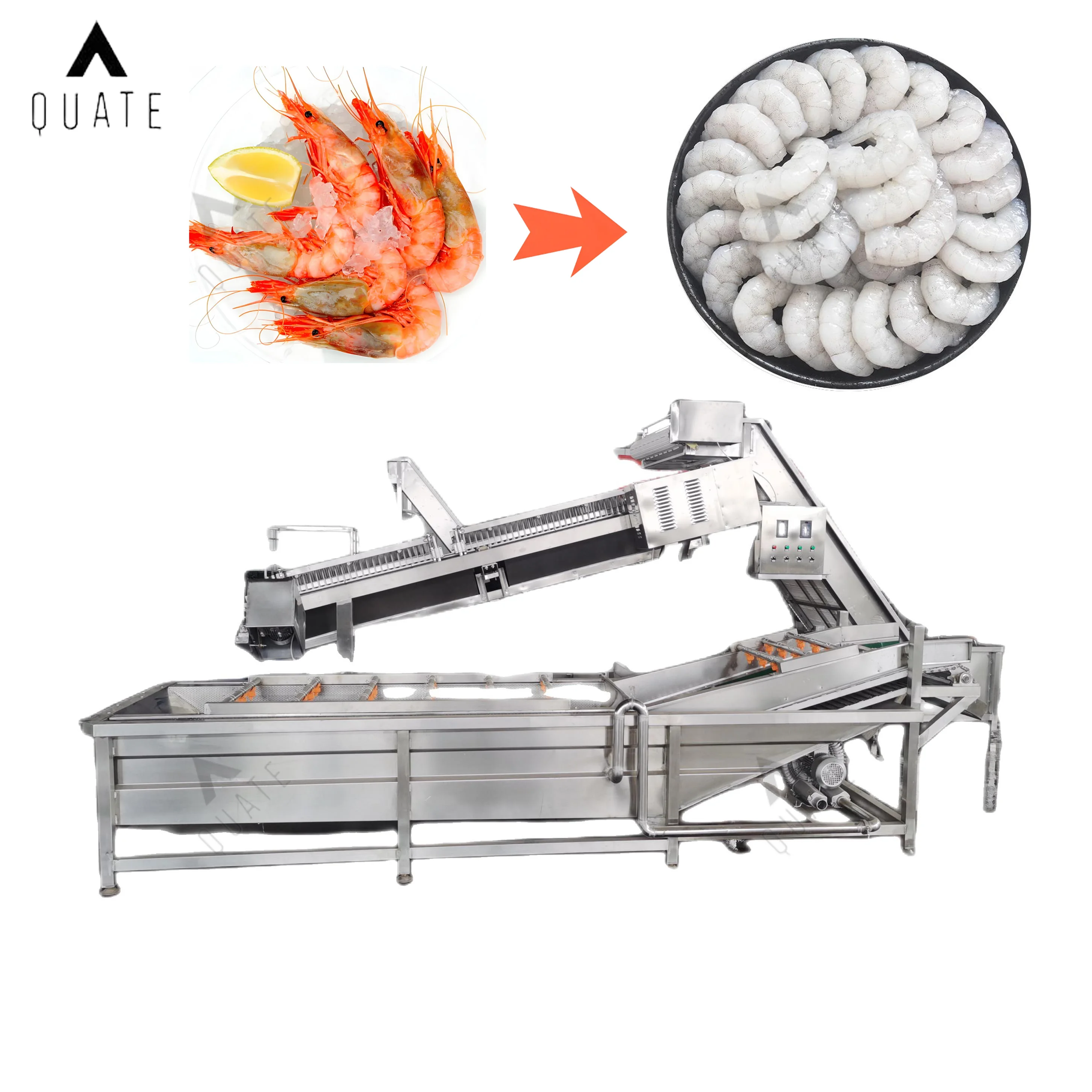 Commercial Automatic Shrimp Processing Shrimp Grading Machine Shrimp ...