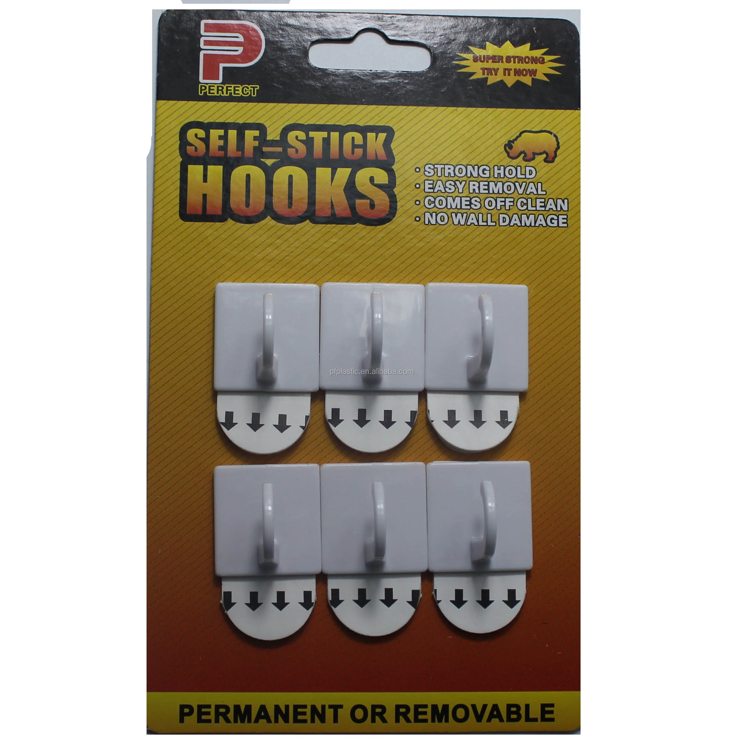 Small Size Plastic Hooks,Self Adhesive Ceiling Hook Removable Buy