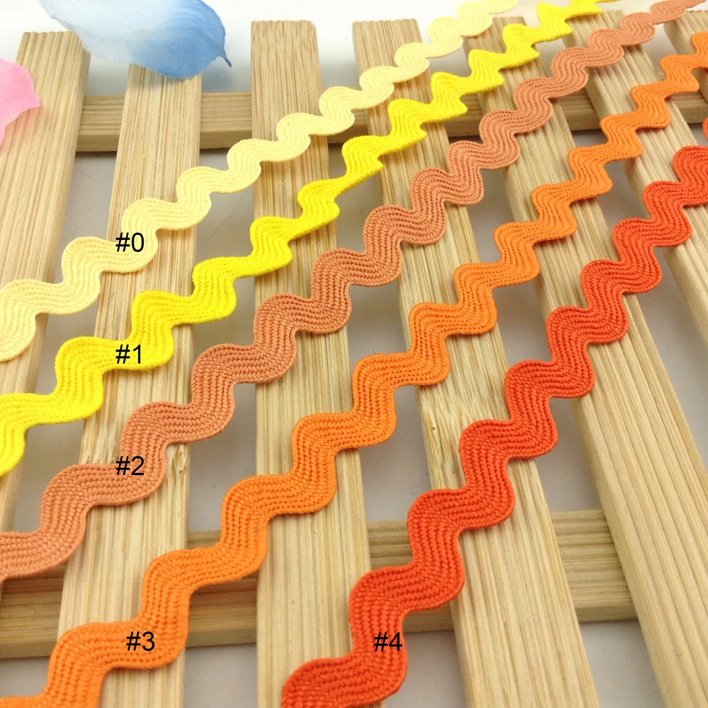 8mm Colorful Ric Rac Ribbon Tape Zig Zag Lace Trimming 31 Color