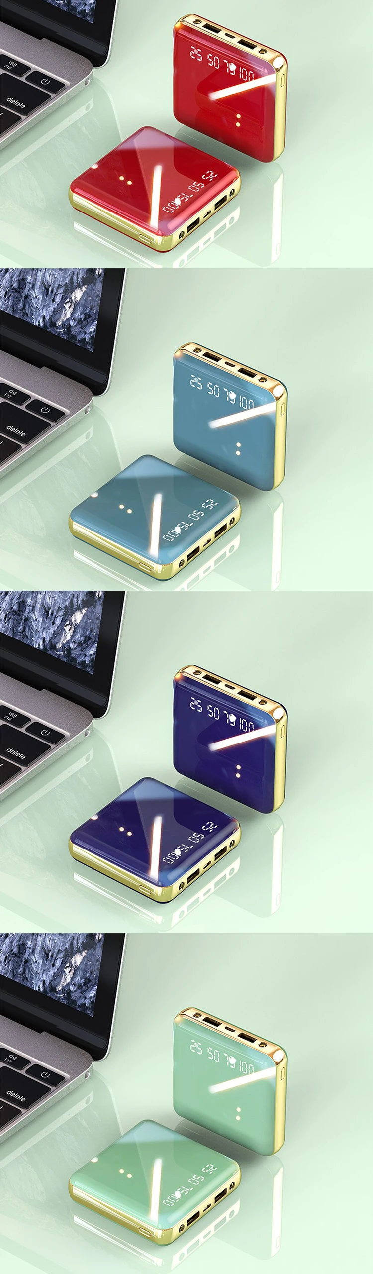 Portable Charger 8000mAh Mini Powerbank Mobile Bank External Battery Charger Power Bank 20000 mAh 10000 mAh - ANKUX.COM