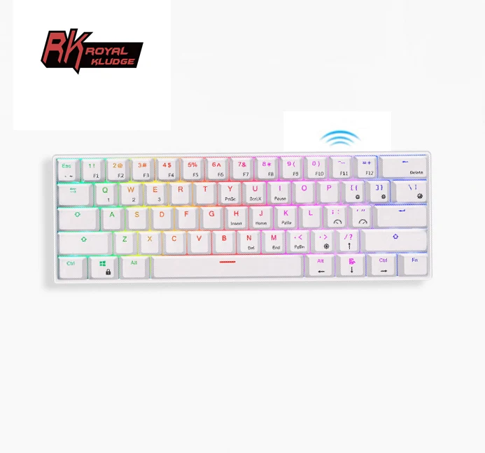 

Factory direct 84 mechanical keyboard 61 keys Royal Kludge RK61 RK818 laptop gaming 60% keyboard teclado clavier case RK 61